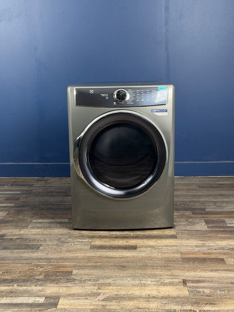 Electrolux - 8 cu. ft. Titanium Front Load Perfect Steam Gas Dryer with Predictive Dry and Instant Refresh