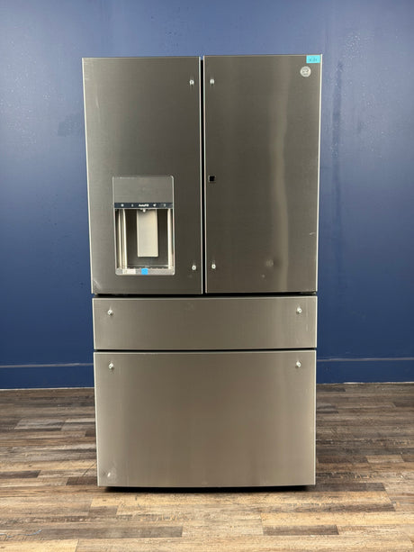 GE Profile - Profile 27.9 cu. ft. Smart 4-Door French Door Refrigerator with Door-in-Door in Fingerprint Resistant Stainless Steel
