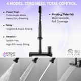 FORNO ACQUA 4 function pull-Down Waterfall Kitchen Faucet