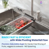 FORNO ACQUA 4 Function Waterfall  Pull-Down Kitchen Faucet