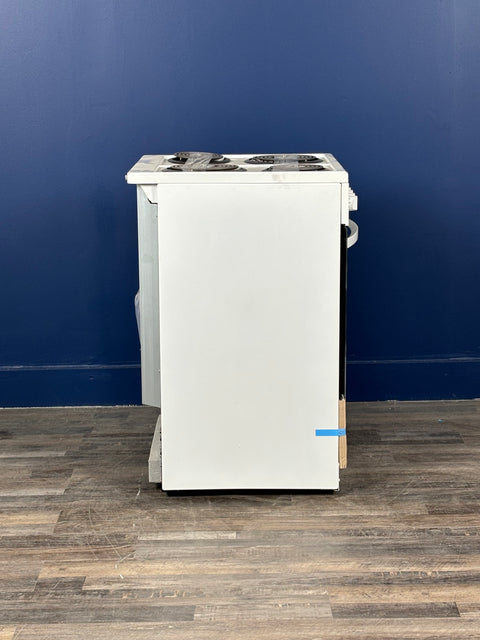 Frigidaire - 24 in. 1.9 cu. ft. 5-Burner Element Freestanding Electric Range with Manual Clean in White