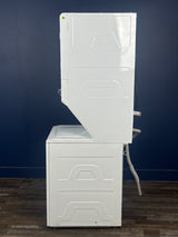 GE - 3.8 cu. ft. Washer 5.9 cu. ft. Gas Dryer Combo in White