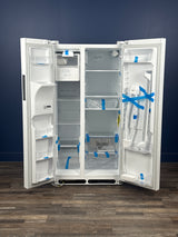 Frigidaire - 36 in. 26 cu. ft. Standard Depth Side by Side Refrigerator in White