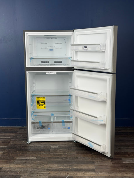 Frigidaire - 30 in. 20 cu. ft. Top Freezer Refrigerator in Smudge-Proof Stainless Steel, Energy Star