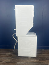 GE - 3.8 cu. ft. Washer 5.9 cu. ft. Gas Dryer Combo in White