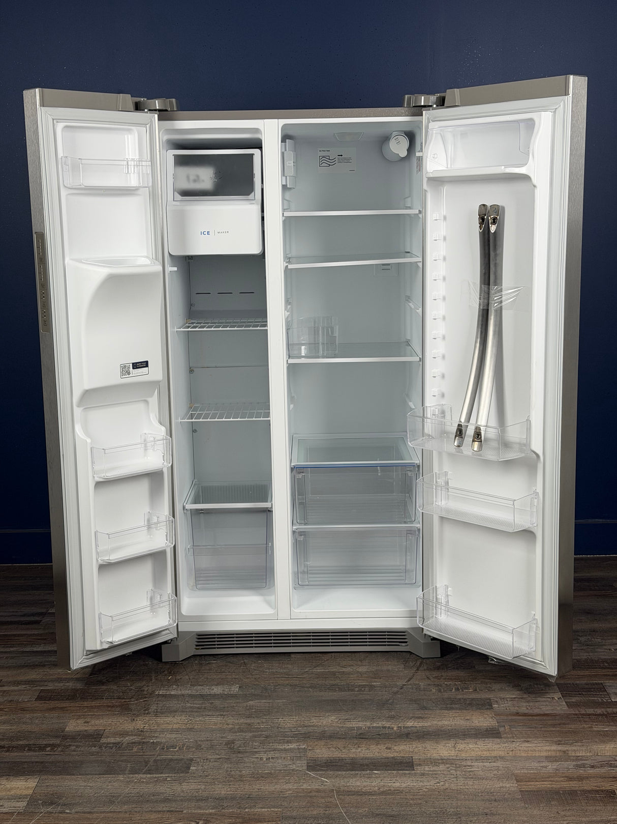 Frigidaire - 36 in. 26 cu. ft. Standard Depth Side by Side Refrigerator in Stainless Steel