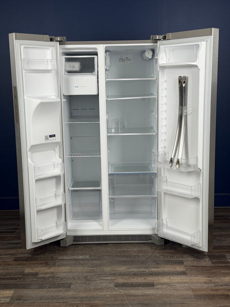Frigidaire - 36 in. 26 cu. ft. Standard Depth Side by Side Refrigerator in Stainless Steel