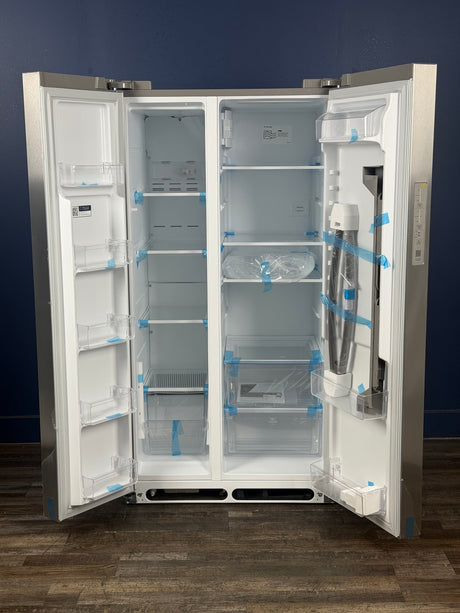 Frigidaire - 36 in. 26 cu. ft. Standard Depth Side-by-Side Refrigerator in Stainless Steel with CrispSeal Crispers