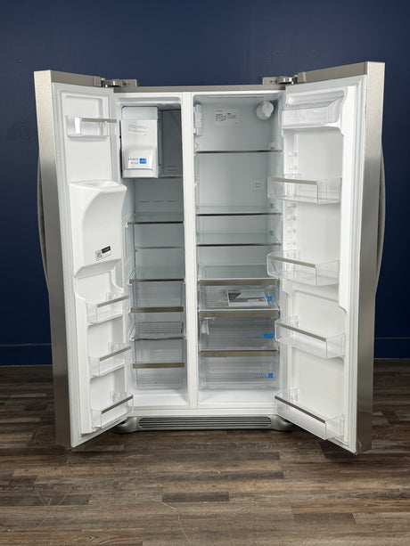 Frigidaire - Gallery 36 in. 26 cu. ft. Standard Depth Side by Side Refrigerator in Smudge-Proof Stainless Steel, ENERGY STAR