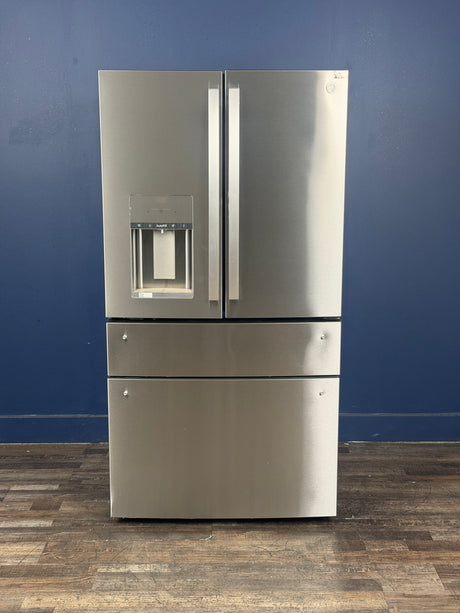 GE Profile - Profile 27.9 cu. ft. Smart 4-Door French Door Refrigerator with Door-in-Door in Fingerprint Resistant Stainless Steel