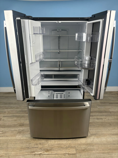 GE Profile - 22.1 cu. ft. French Door Refrigerator with Door-in-Door in Fingerprint Resistant Stainless Steel, Counter Depth