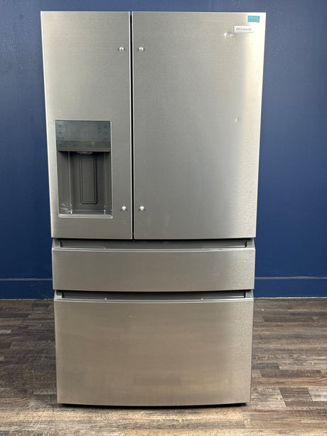 Frigidaire - 36 in. 26 cu. ft. Standard-Depth 4-Door French Door Refrigerator in Fingerprint-Resistant Stainless Steel Look