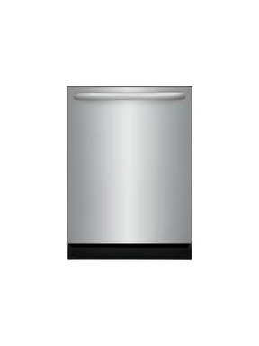 Frigidaire - 24 in Top Control Built in-Tall Tub 52 dBA Dishwasher with Plastic Tub in Stainless Steel with 4-cycles