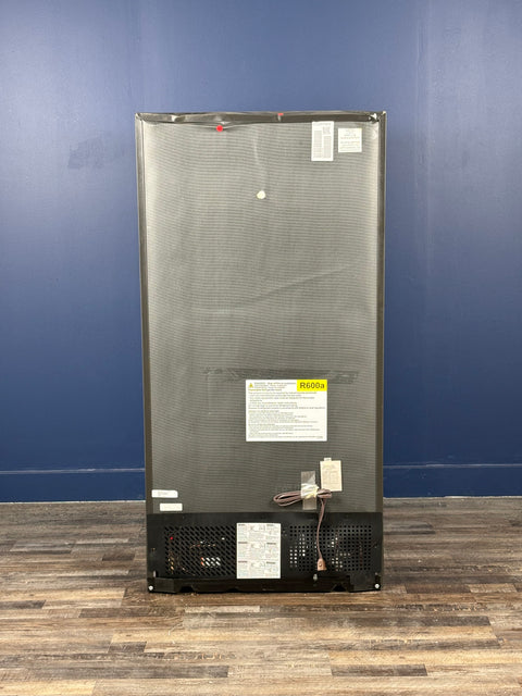 GE - 21.9 cu. ft. Top Freezer Refrigerator in Fingerprint Resistant Stainless Steel, Garage Ready