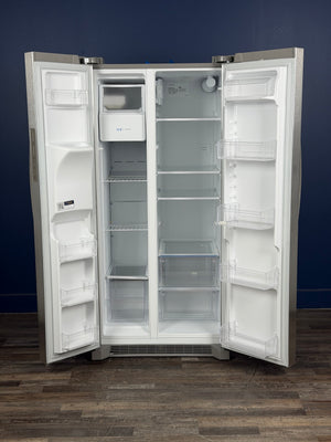 Frigidaire - 33 in. 22.3 cu. ft. Standard Depth Side by Side Refrigerator in Stainless Steel