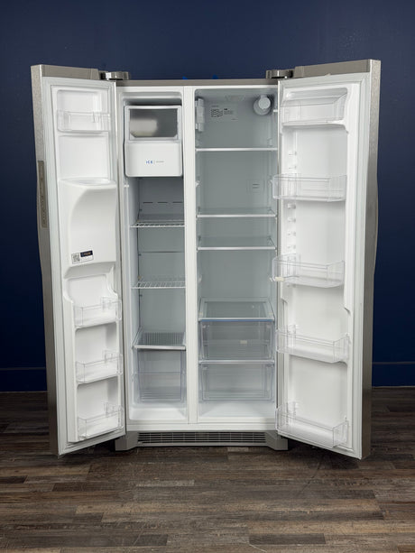 Frigidaire - 33 in. 22.3 cu. ft. Standard Depth Side by Side Refrigerator in Stainless Steel