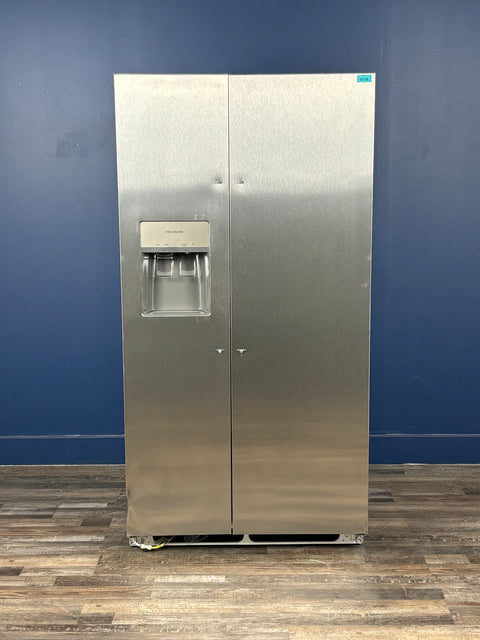 Frigidaire - 36.1 in. 22.3 cu. ft. Counter Depth Side-by-Side Refrigerator in Stainless Steel