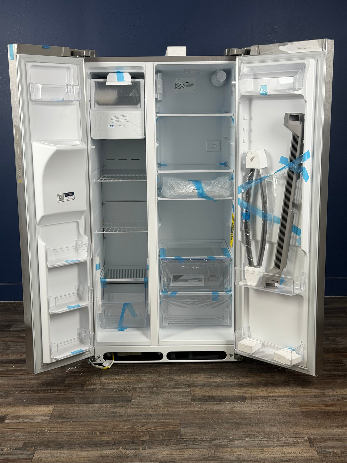 Frigidaire - 36 in. 26 cu. ft. Standard Depth Side by Side Refrigerator in Stainless Steel