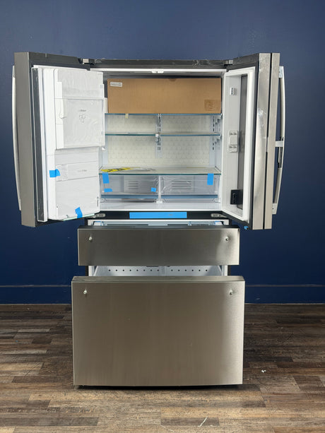 GE Profile - Profile 27.9 cu. ft. Smart 4-Door French Door Refrigerator with Door-in-Door in Fingerprint Resistant Stainless Steel