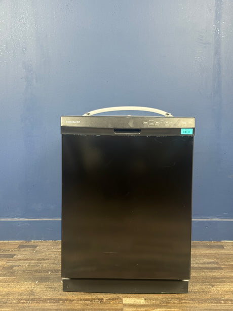 Frigidaire - 24 in Front Control Built-In Tall Tub Dishwasher in Black with 4-cycles and DishSense Sensor Technology