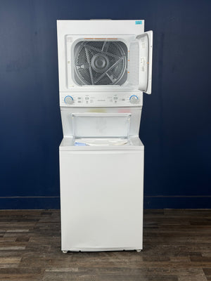 Frigidaire - 3.9 cu. ft. Washer and 5.6 cu. ft. Gas Dryer Combo in White with Quick Wash & Dry Cycle, MaxFill and Long Vent