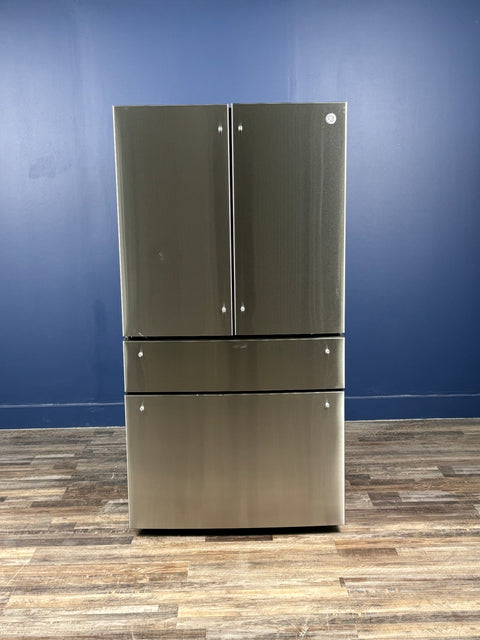 GE Profile - 36 in 23.2 cu. ft. Counter-Depth Fingerprint Resistant 4-Door French-Door Refrigerator w/ Dual-Dispense AutoFill Pitcher