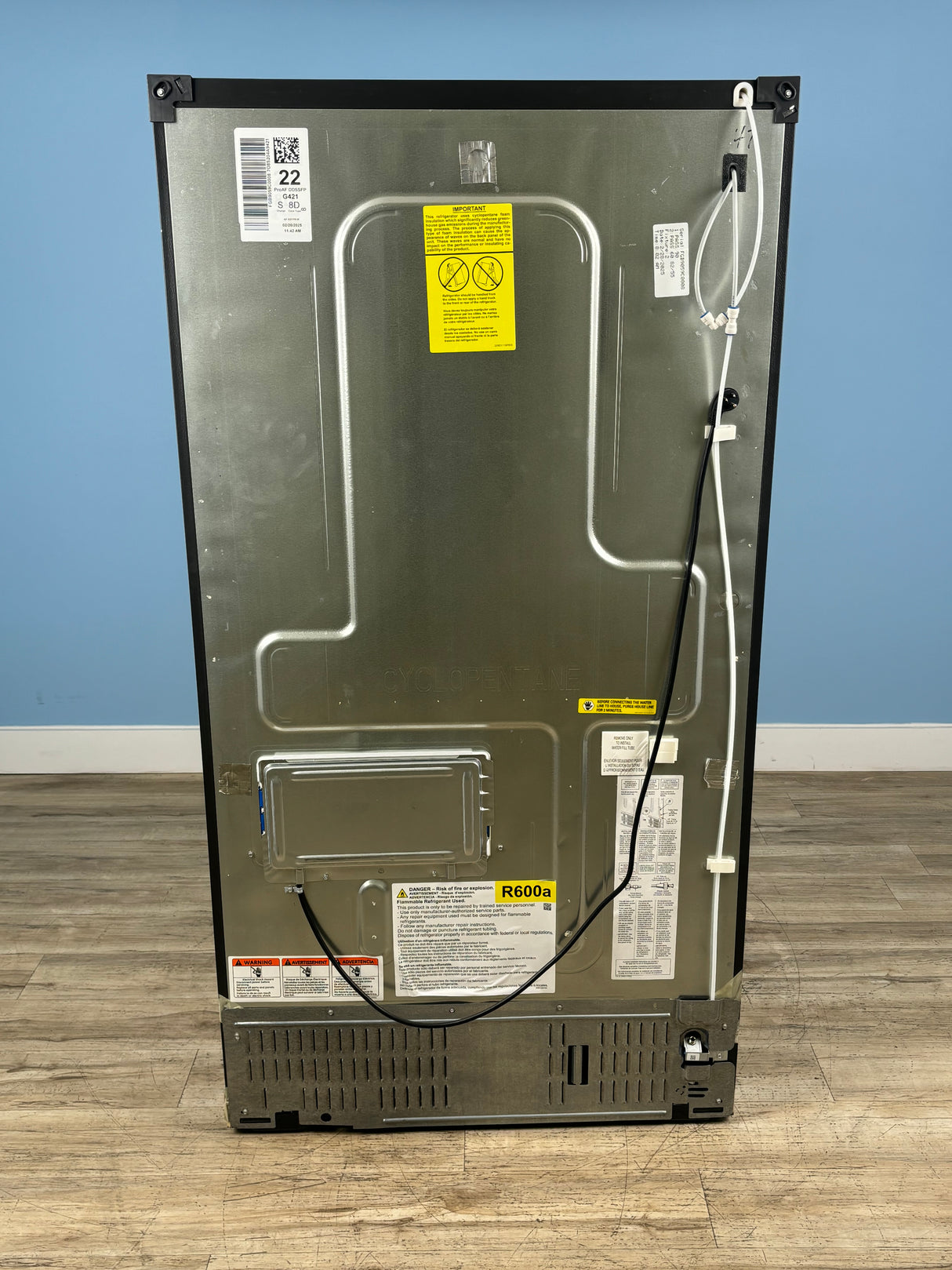 GE Profile - 22.1 cu. ft. French Door Refrigerator with Door-in-Door in Fingerprint Resistant Stainless Steel, Counter Depth