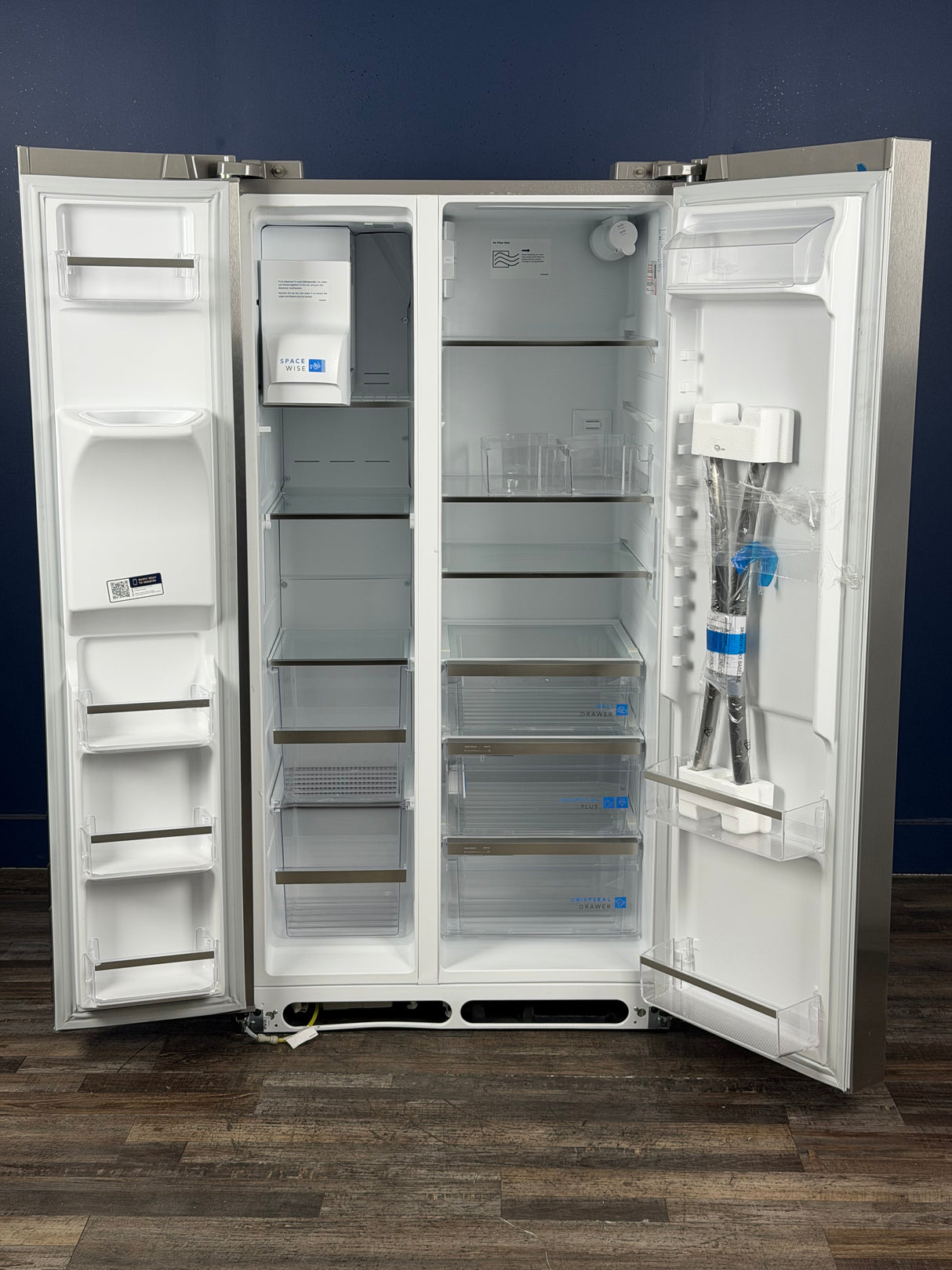 Frigidaire - Gallery 36 in. 26 cu. ft. Standard Depth Side by Side Refrigerator in Smudge-Proof Stainless Steel, ENERGY STAR