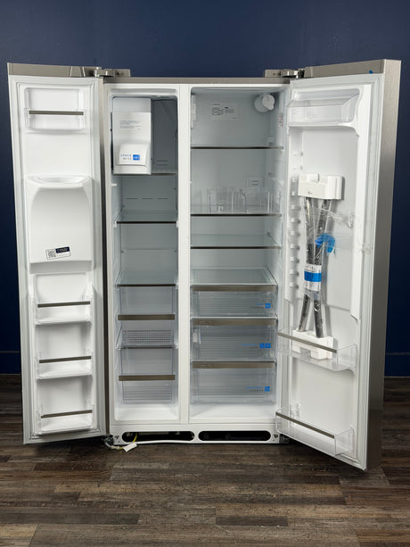 Frigidaire - Gallery 36 in. 26 cu. ft. Standard Depth Side by Side Refrigerator in Smudge-Proof Stainless Steel, ENERGY STAR