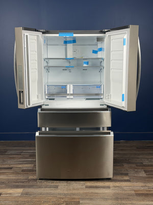 Frigidaire - Gallery 36 in. 27.2 cu. ft. 4 Door French Door Standard Depth Refrigerator, Stainless Steel w/Internal Water Dispenser