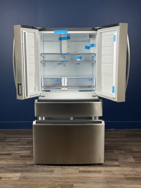 Frigidaire - Gallery 36 in. 27.2 cu. ft. 4 Door French Door Standard Depth Refrigerator, Stainless Steel w/Internal Water Dispenser