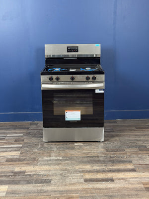 Frigidaire - 30 in. 5 Burner Freestanding Gas Range in Stainless Steel with Quick Boil and Even Baking Technology