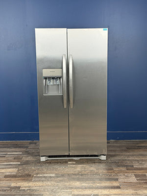 Frigidaire - 36 in. 26 cu. ft. Standard Depth Side by Side Refrigerator in Stainless Steel