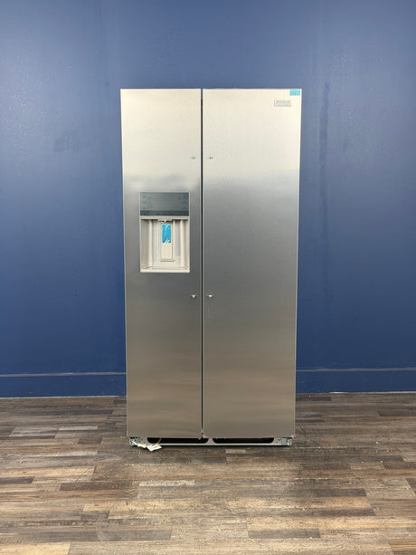 Frigidaire - Gallery 33 in. 22.3 cu. ft. Standard Depth Side by Side Refrigerator in Smudge-Proof Stainless Steel, ENERGY STAR