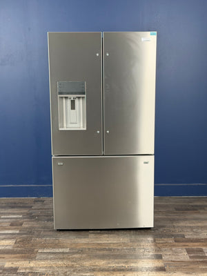 Frigidaire - Gallery 36 in. 23 cu. ft. Counter Depth French Door Refrigerator in Smudge-Proof Stainless Steel with Dual Ice Maker