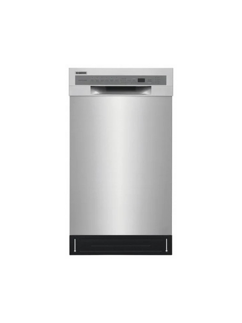 Frigidaire - 18 In. in. Front Control Built-In Tall Tub Dishwasher in Stainless Steel with 6-Cycles, 52 dBA