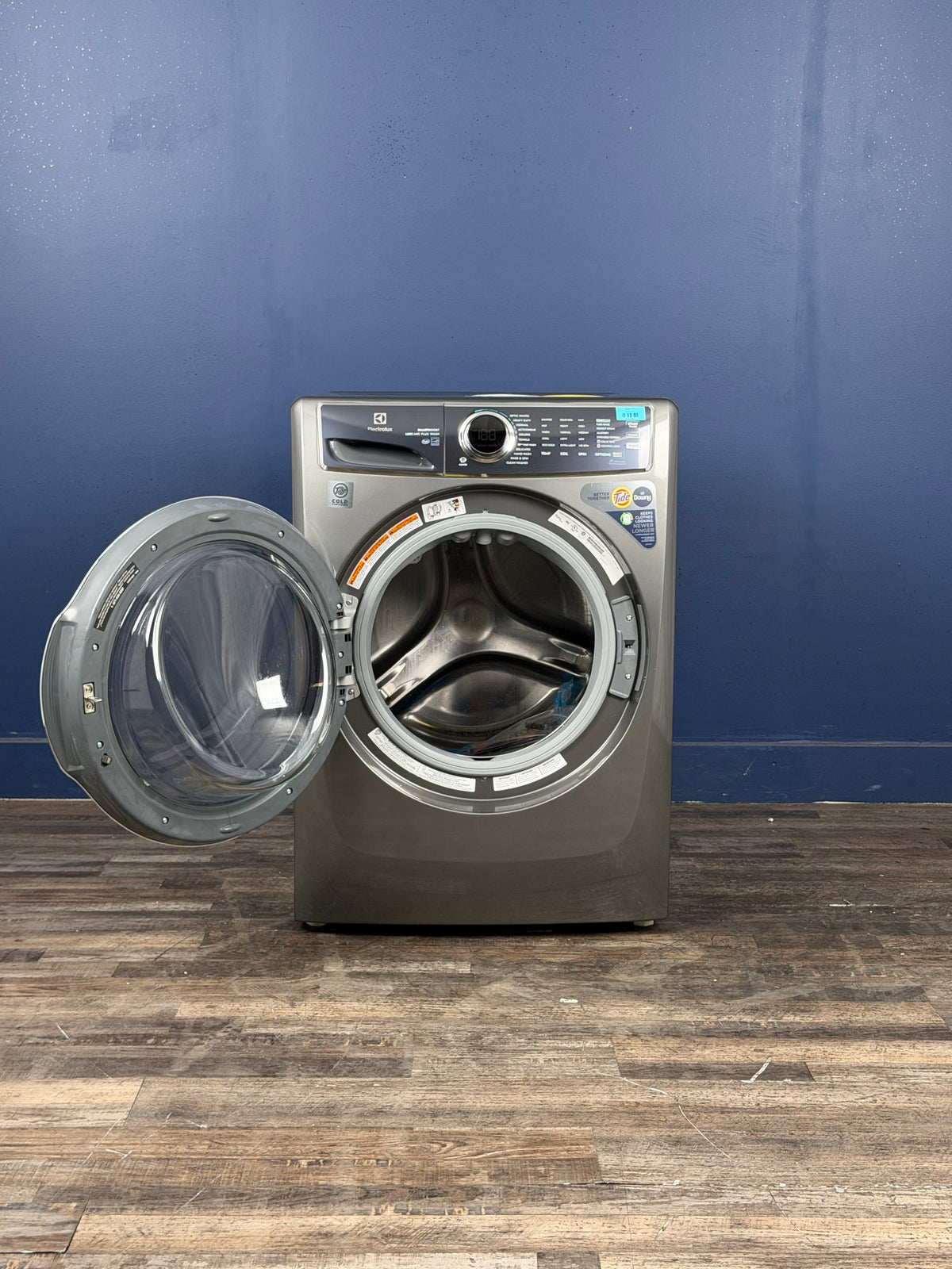 Electrolux - 4.5 cu. ft. Stackable Front Load Washer in Titanium with SmartBoost, Optic Whites, and Pure Rinse