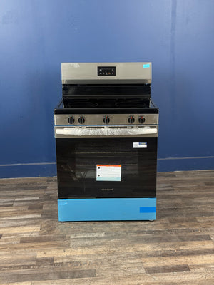 Frigidaire - 30 in. 5 Element Freestanding Electric Range in Stainless Steel with Dual Expandable Element and Quick Boil