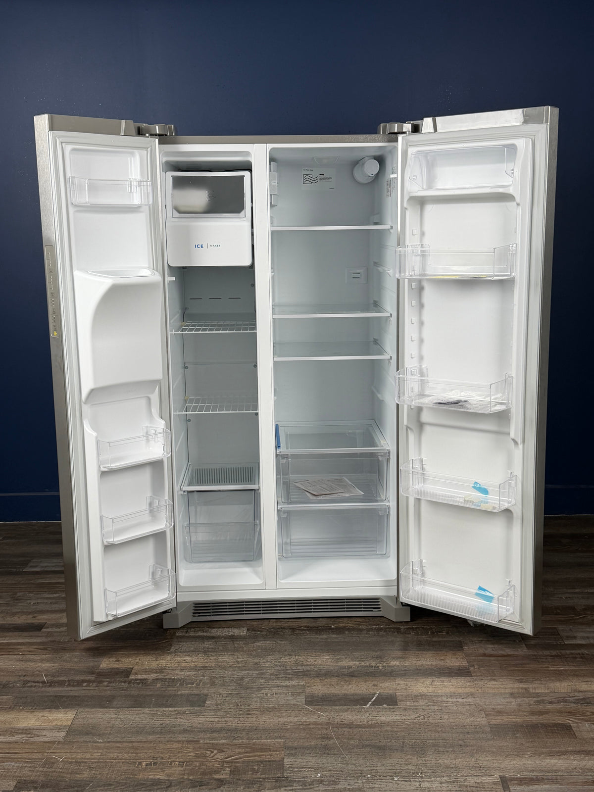 Frigidaire - 36 in. 26 cu. ft. Standard Depth Side by Side Refrigerator in Stainless Steel