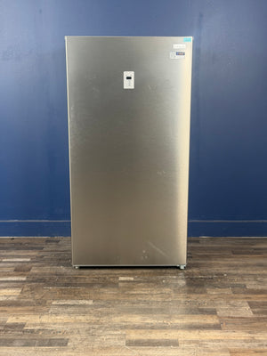Frigidaire - 18 cu. ft. Garage Ready Automatic Defrost Convertible Upright Freezer in Stainless Look