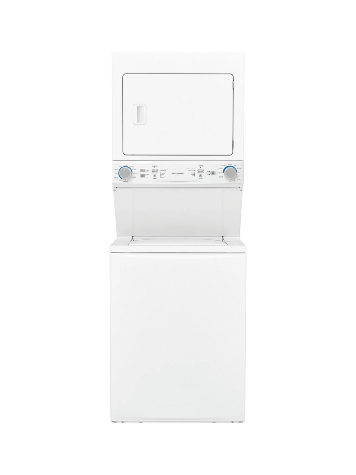 Frigidaire - 3.9 cu. ft. Washer and 5.5 cu. ft. Electric Dryer Combo in White with Quick Wash & Dry Cycle and MaxFill Wash Cycle