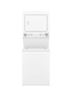 Frigidaire - 3.9 cu. ft. Washer and 5.5 cu. ft. Electric Dryer Combo in White with Quick Wash & Dry Cycle and MaxFill Wash Cycle