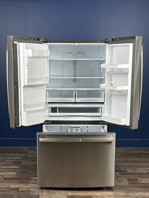 GE - 27.7 cu. ft. French Door Refrigerator in Fingerprint Resistant Stainless Steel, ENERGY STAR