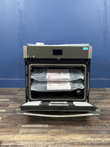 GE - 30 in. Single Smart Convection Wall Oven with No-Preheat Air Fry in Slate