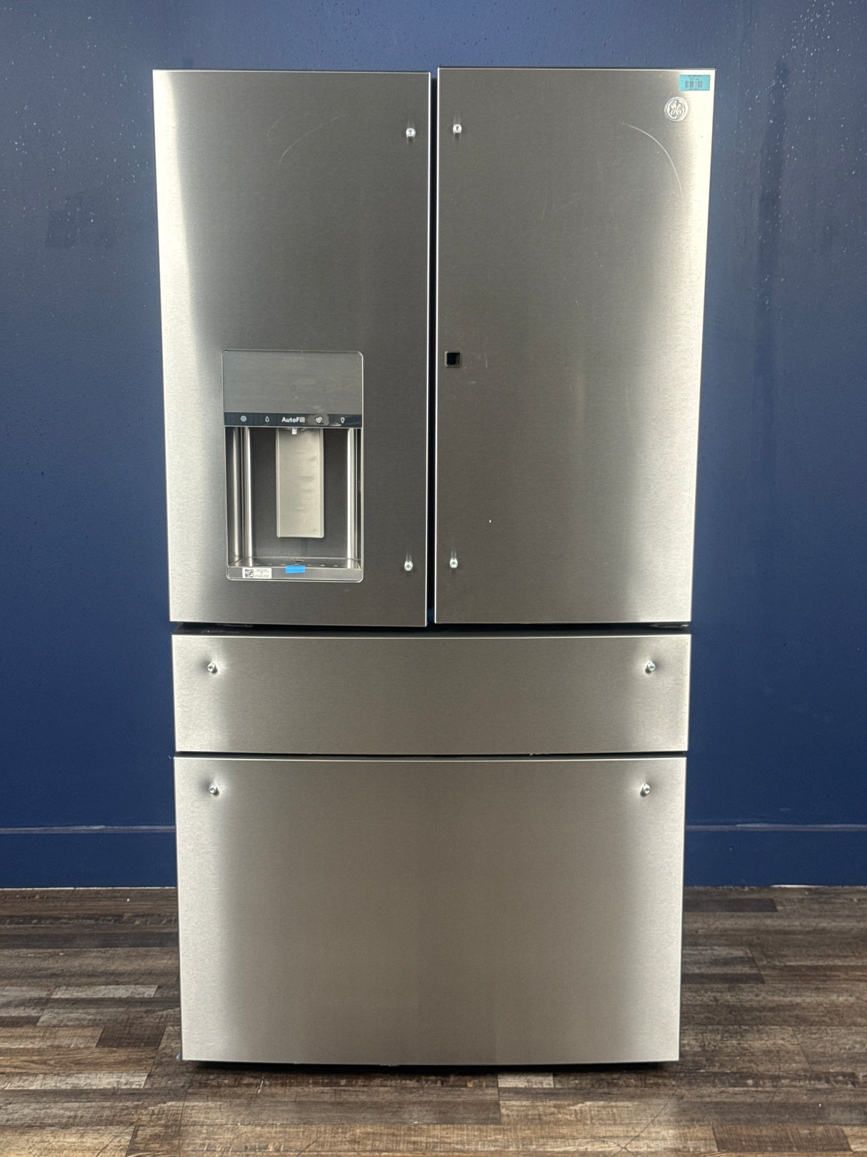 GE Profile - Profile 27.9 cu. ft. Smart 4-Door French Door Refrigerator with Door-in-Door in Fingerprint Resistant Stainless Steel