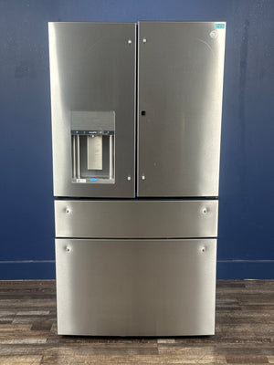 GE Profile - Profile 27.9 cu. ft. Smart 4-Door French Door Refrigerator with Door-in-Door in Fingerprint Resistant Stainless Steel