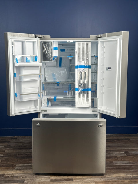 Frigidaire - 36 in. Gallery 28 cu. ft. Standard Depth French Door Refrigerator in Smudge-Proof Stainless Steel