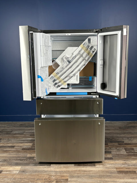 GE Profile - Profile 27.9 cu. ft. Smart 4-Door French Door Refrigerator with Door-in-Door in Fingerprint Resistant Stainless Steel