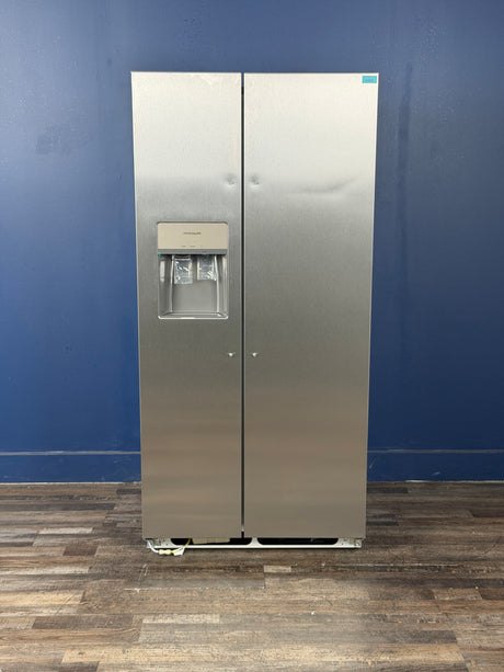 Frigidaire - 33 in. 22.3 cu. ft. Standard Depth Side by Side Refrigerator in Stainless Steel