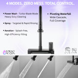 FORNO ACQUA 4 Function Waterfall  Pull-Down Kitchen Faucet